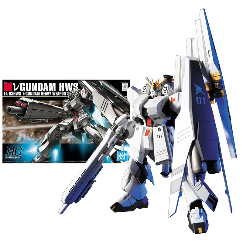 

Bandai Genuine Gundam Model Kit Anime Figure HGUC 1/144 FA-93HWS V Heavy Weapon Gunpla Anime Action Figure Toys for Children