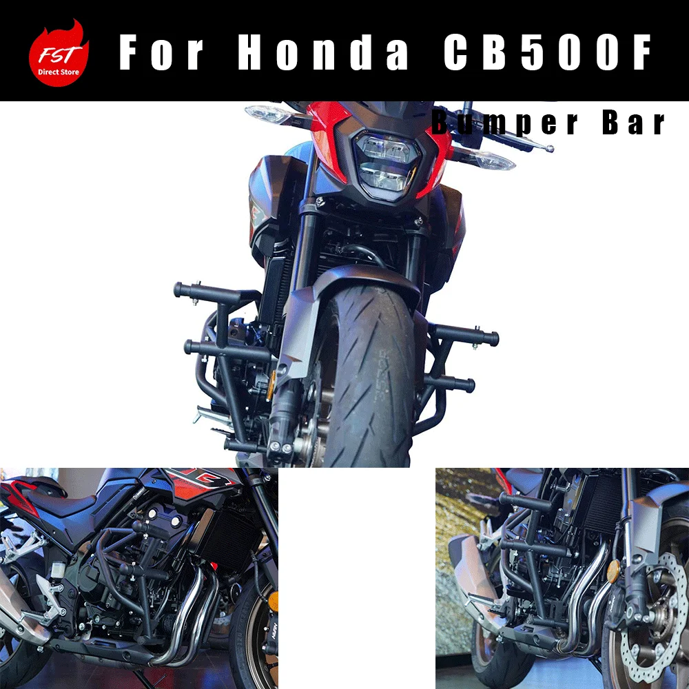 Racing Spring Anti-Fall Crash Bar Carbon Steel Protective Bumper Modified Accessories for Honda CB500F