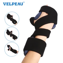 VELPEAU Hand Splint Adjustable for Carpal Tunnel Syndrome, Sprain and Arthritis Wrist Brace Immobilizer Fixs the Stroke Finger