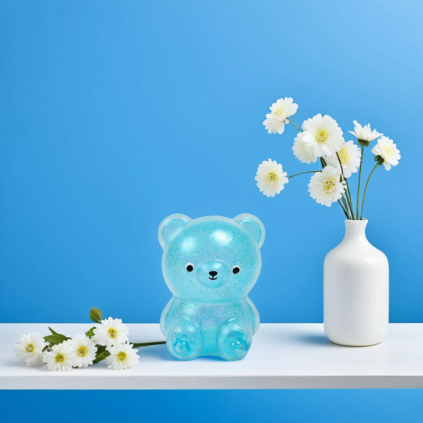 3 個のクマのスクイーズストレスリリーフ弾性ストレッチフィジェット家庭用小型感覚楽しいパーティー記念品混合色ストレスリリーフおもちゃ