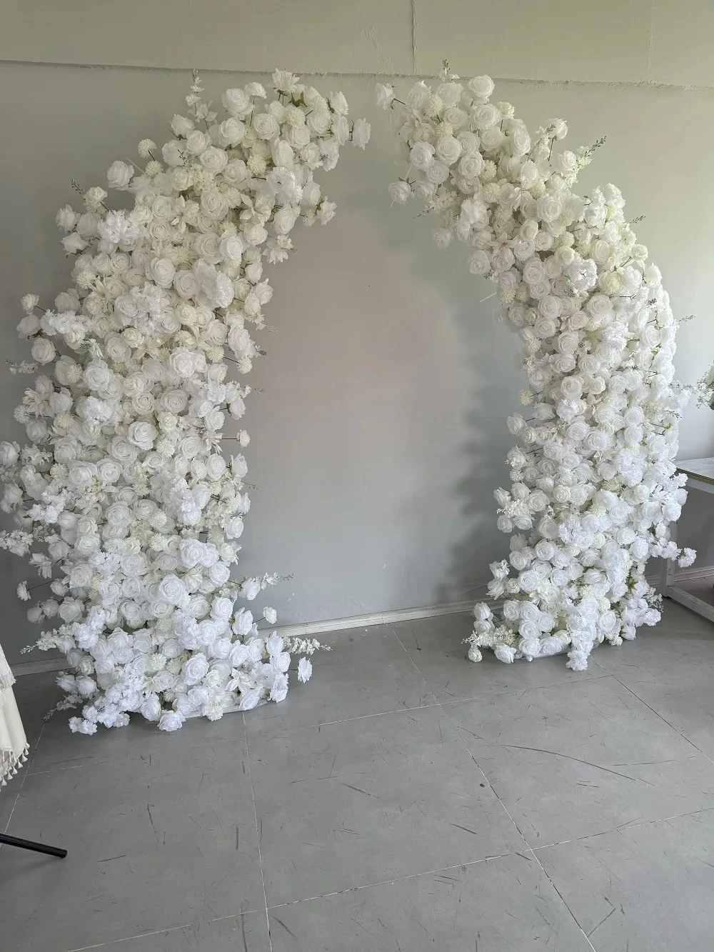 

Wedding Props Single-layer Horn Wrought Iron Arch Shelf Curved Party Outdoor Wedding Balloon Flower Arrangement Decoration