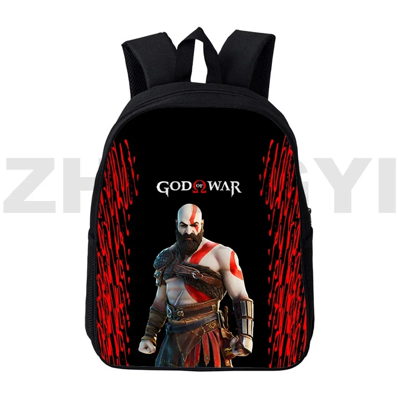 Waterproof Canvas God of War 3D Backpack for College Students Kratos Bookbag 12/16 Inch Travel Leisure Urban Back Pack Schoolbag