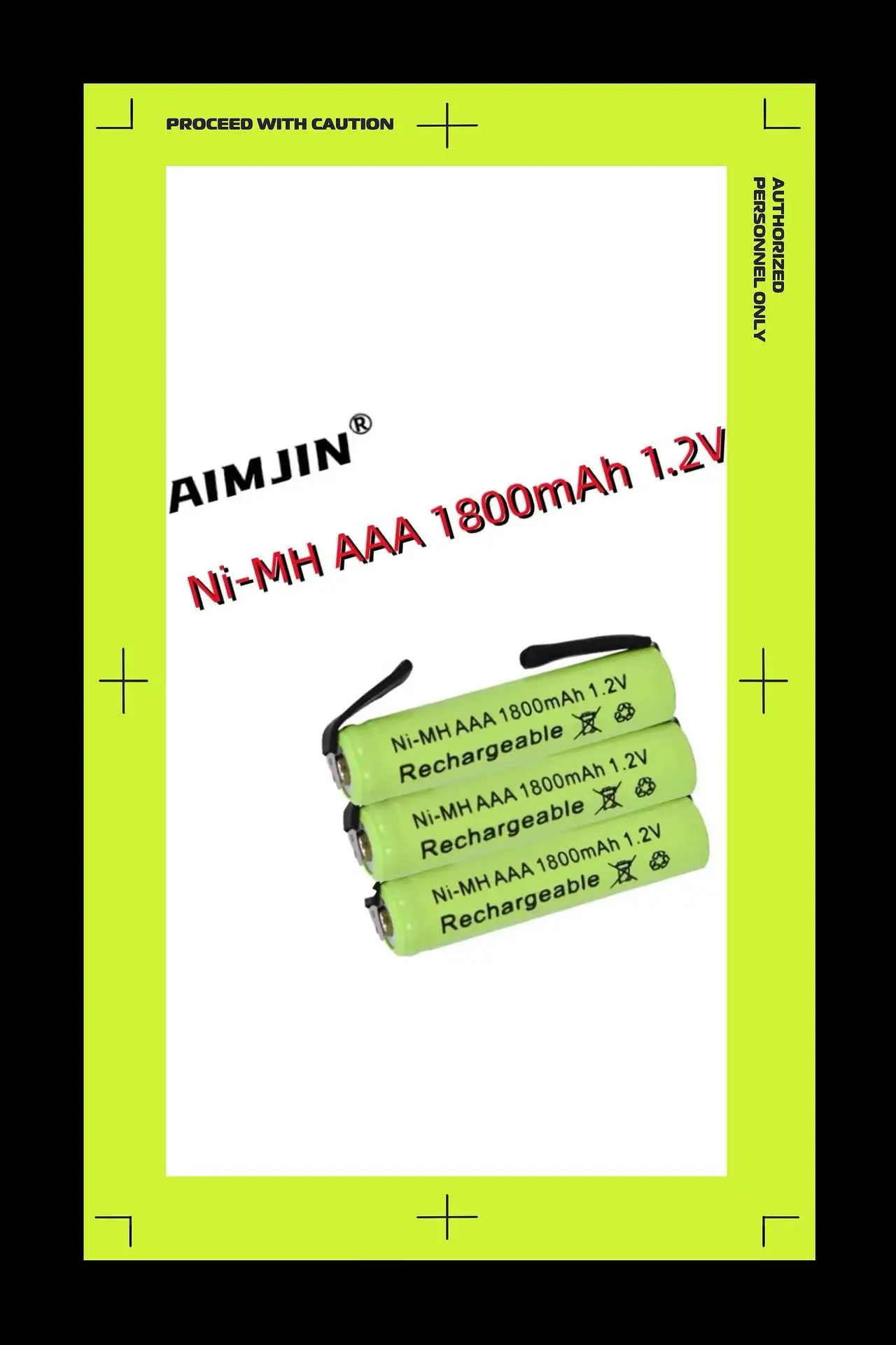 

AAA 1.2V 1800mAh Ni-Mh Battery Cells with Solder Tabs for Philips Braun Electric Shaver Razor Toothbrush Rechargeable Batteries