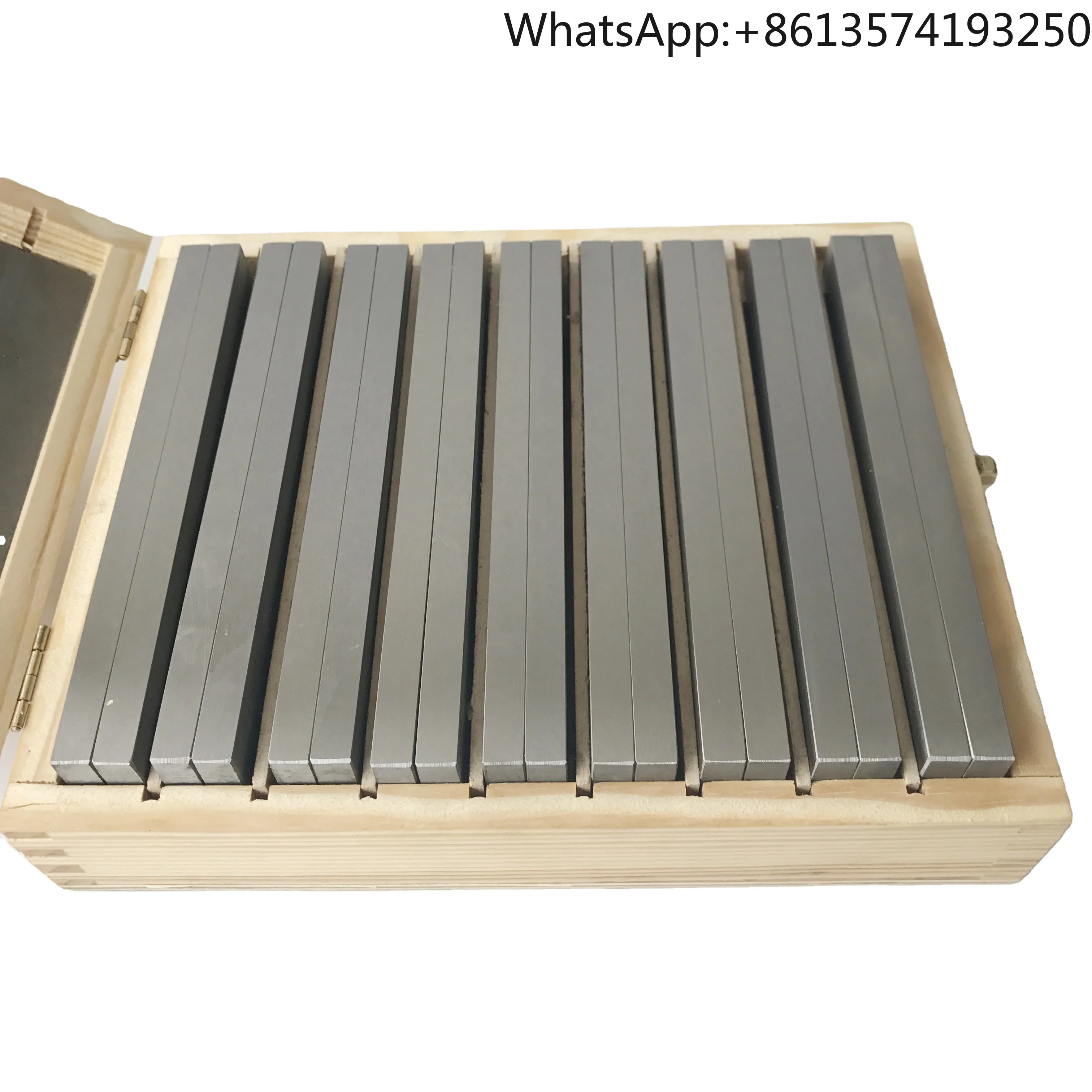 

9 пар прецизионных стальных параллельных блоков длиной 160 мм, твердость HRC55-62, точность 0,01 мм, PB151-2