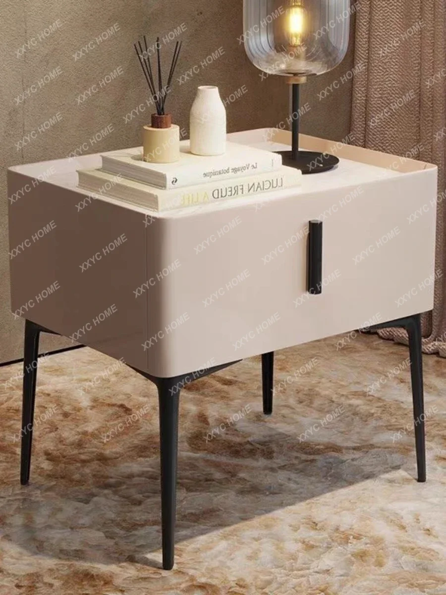 40CM High-quality Bedside Table Modern Luxury 1-tier Wooden Drawer Nightstand NewDesign Storage Cabinet Household Furniture