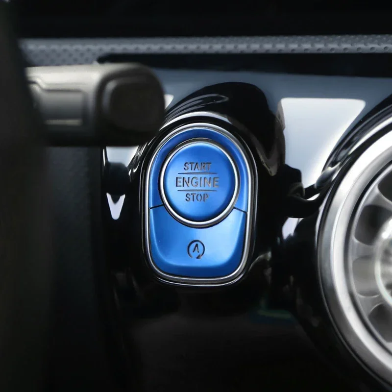 Car Dashboard Ignition Switch Button Decoration Patch For Mercedes-benz GLA GLB200 Class-a A180L A200L Interior Accessories