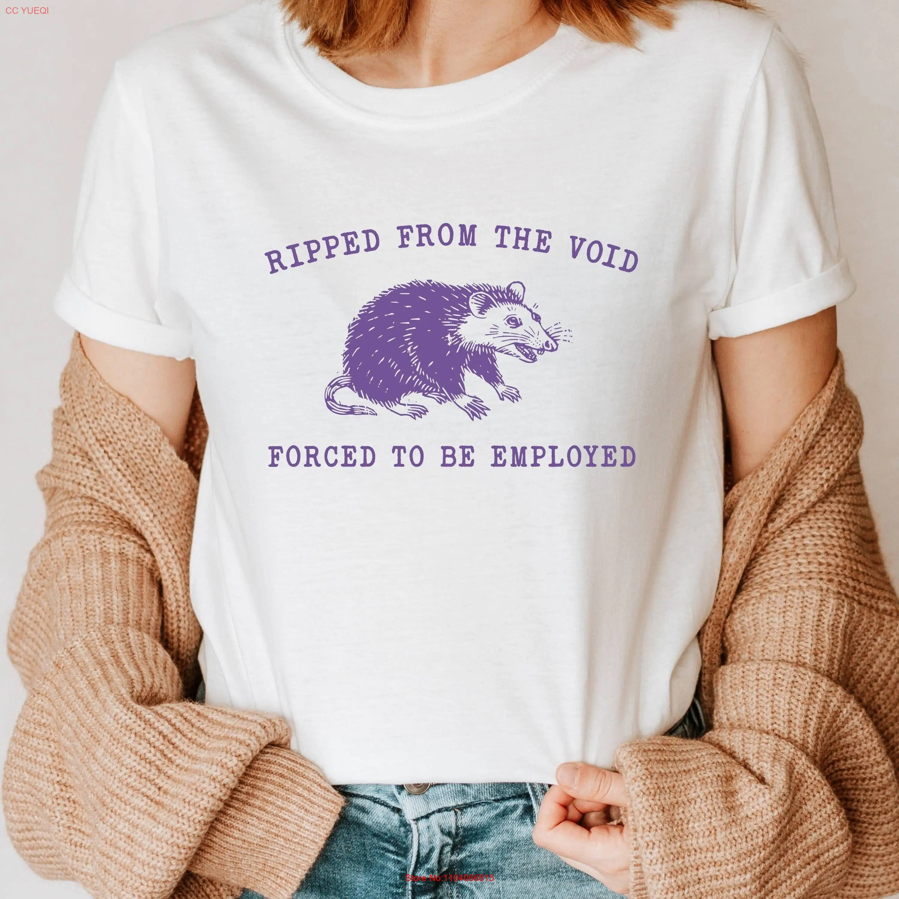 

Футболка Ripped From The Void, забавная футболка Possum, саркастические высказывания, винтажная мем 90-х годов, Опоссум, длинные или короткие рукава