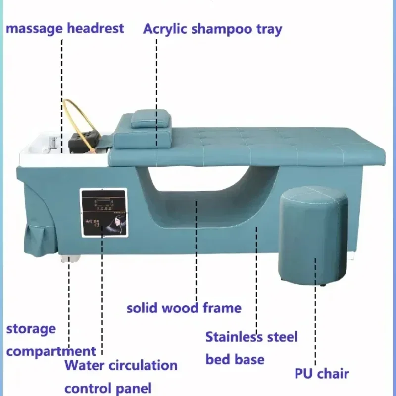 Professionals Shampoo Chair Japanese Head Spa Waterfall Hairdressing Chair Massage Spa Japonais Cheveux Salon Furniture