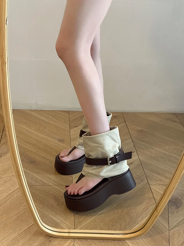 

Женские летние босоножки на тонком каблуке 2025, босоножки Faion Sensation Western Sle, джинсовые нескользящие туфли на высоком каблуке Roman oes на высоком каблуке