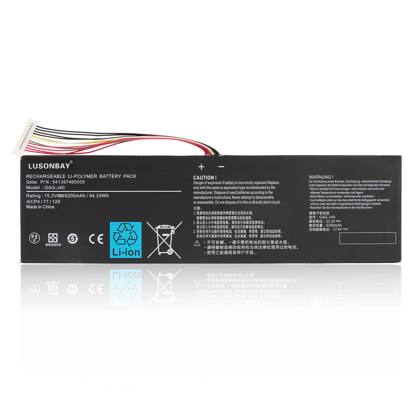 

LUSONBAY GAG-J40 Laptop Battery for Gigabyte Aorus X7 Dt V7 V8 V6 Aero 15 14 V7 14-W-CF2 15x 15w 14-P64WV6 P64Wv7-De325Tb