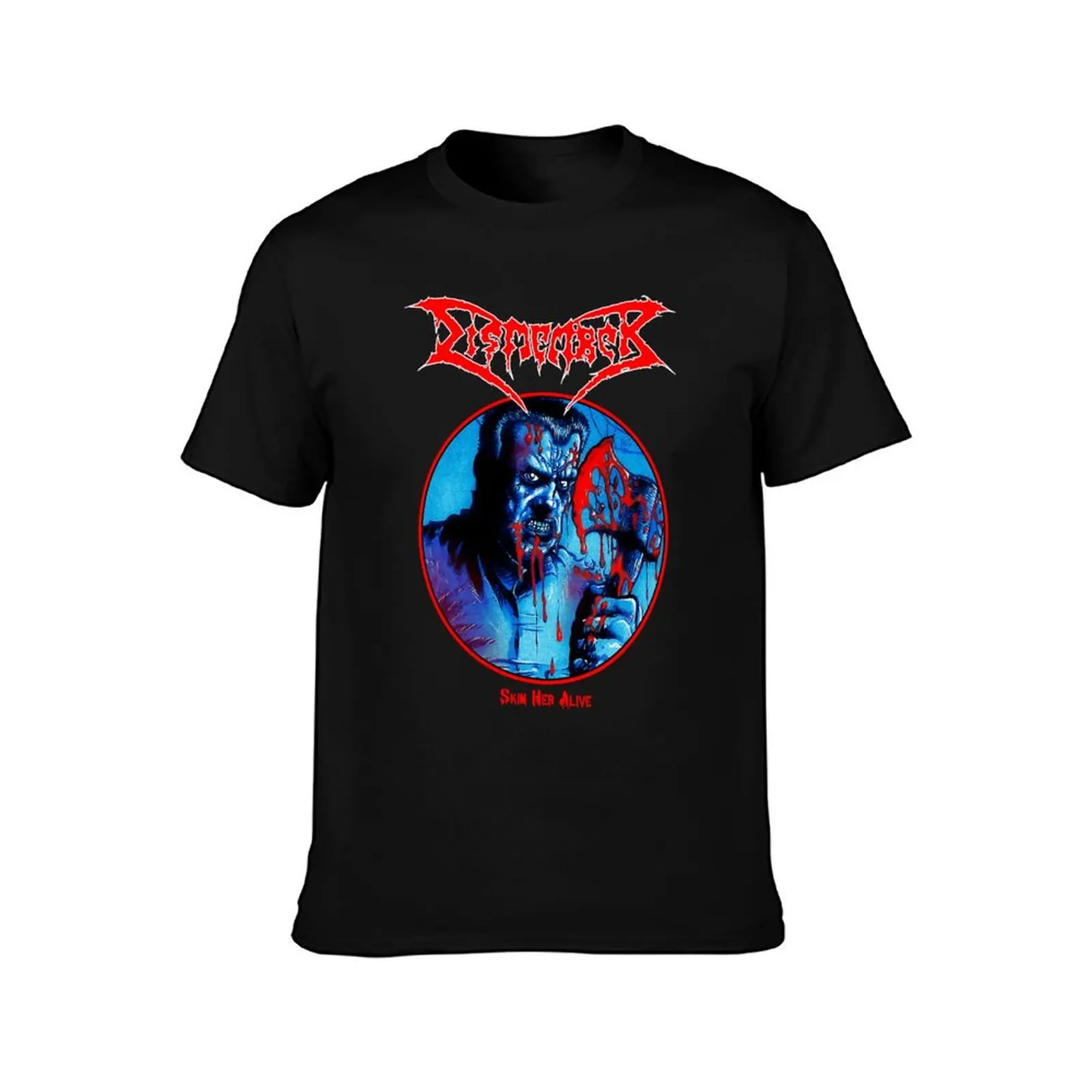 Dismember - Skin Her Alive Classic Old School Swedish Death Metal T-Shirt tops graphics oversized shirts men graphic