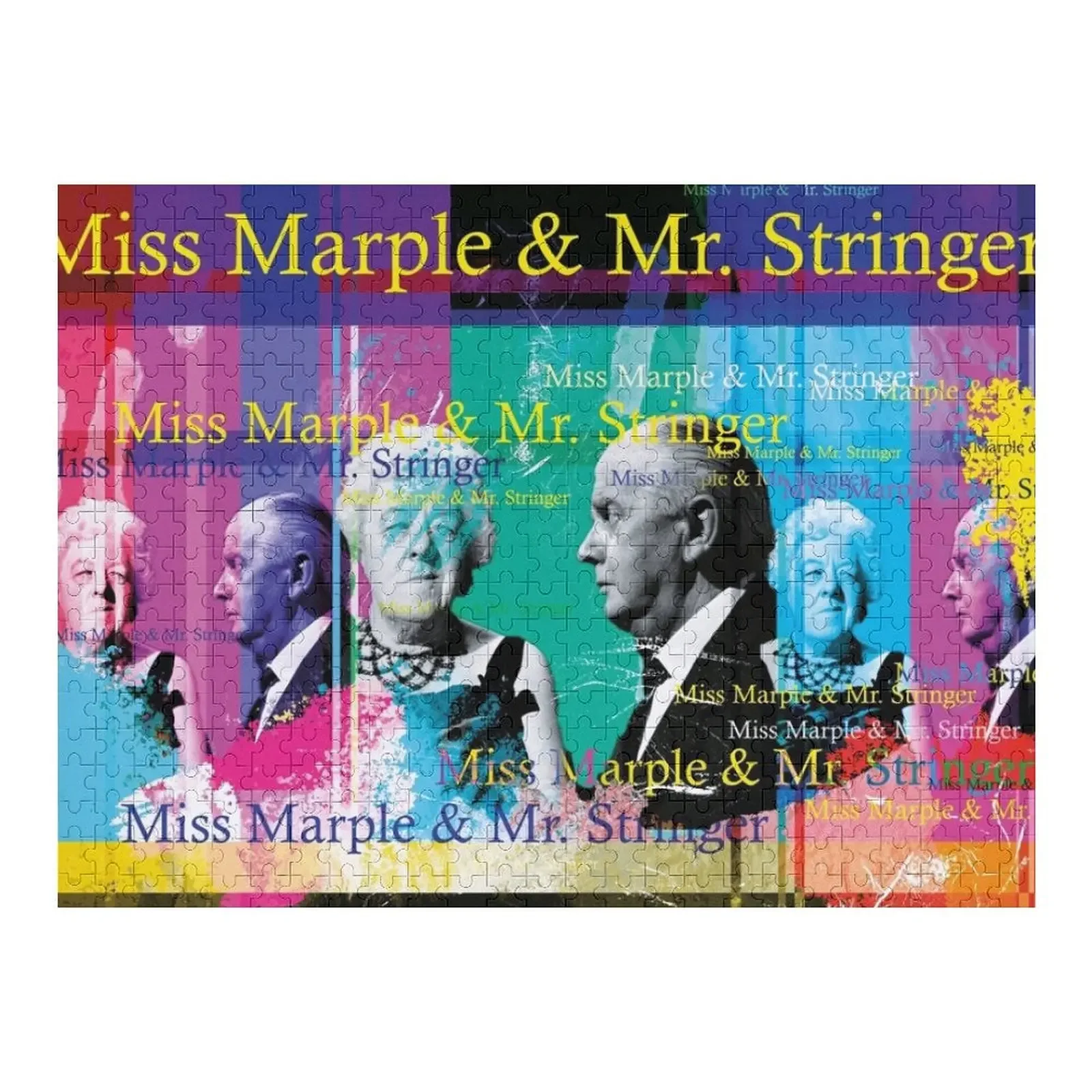 

Miss Marple and Mr Stringer are the best team Jigsaw Puzzle Custom Wooden Gift Animal Puzzle