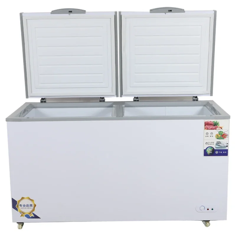 Newest Professional Commercial  Refrigerator Horizontal Freezers Chest Type Deep Freezer Fridge 2025