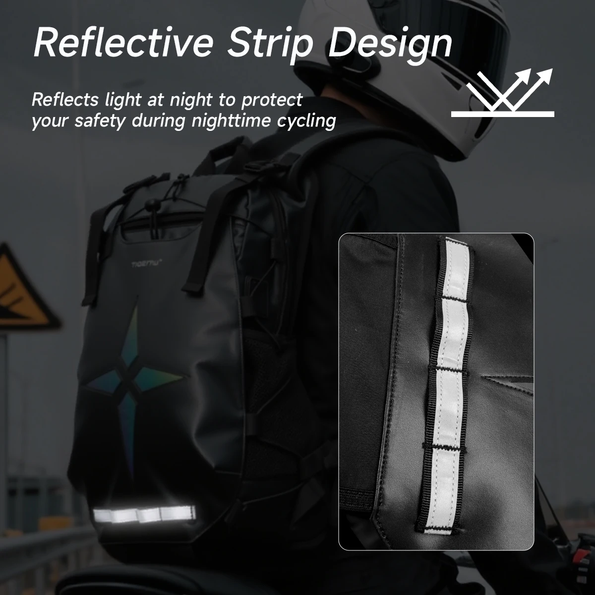 حقيبة ظهر Tigernu لحقائب ركوب الدراجات للرجال حقيبة ظهر للرياضة على ظهره حقائب السفر حقيبة ظهر للمشي لمسافات طويلة حقائب ظهر مقاومة للماء