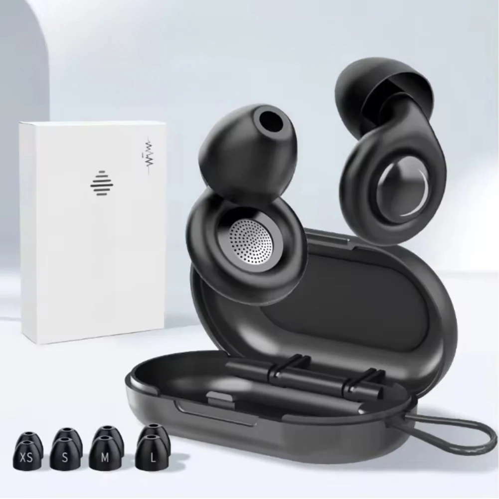 6-1set Anti-noise Earplugs Comfortable Soft Silicone Earplugs Noise Cancelling Motorcycle Earplugs Noise Insulation for Sleeping