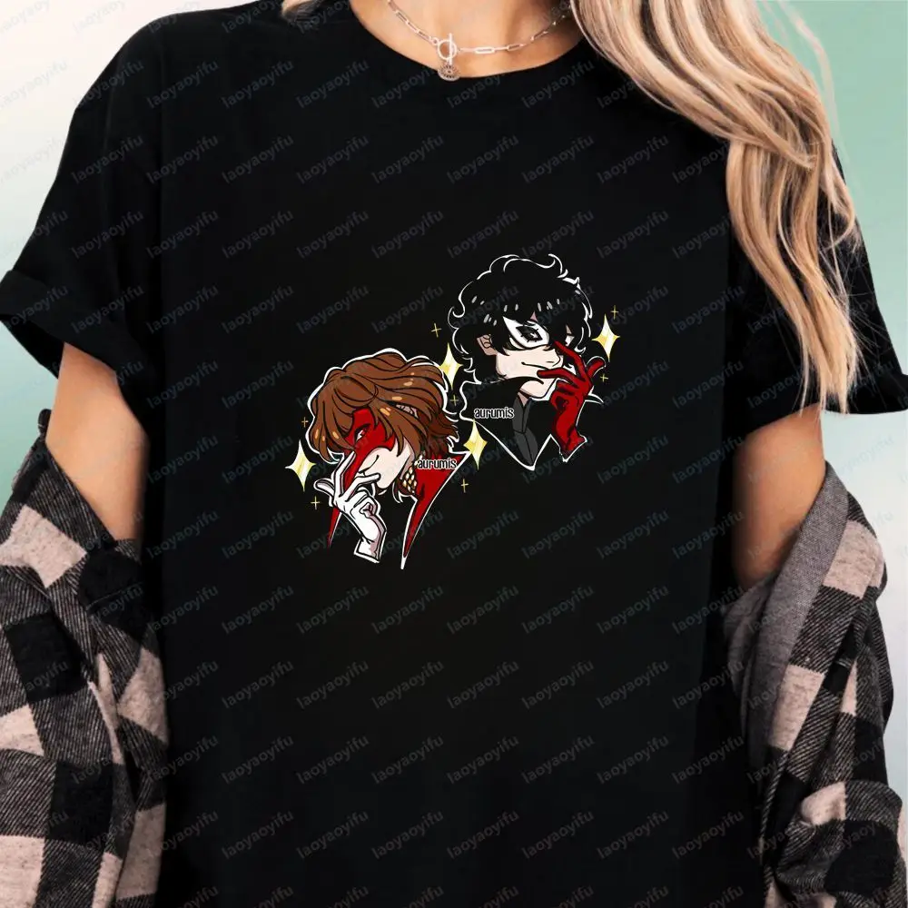 Persona 5 - Goddess Chronicles 5 - Funny Adult Humor Fashion Casual Trend Men's and Women's Universal Round-neck T-shirt