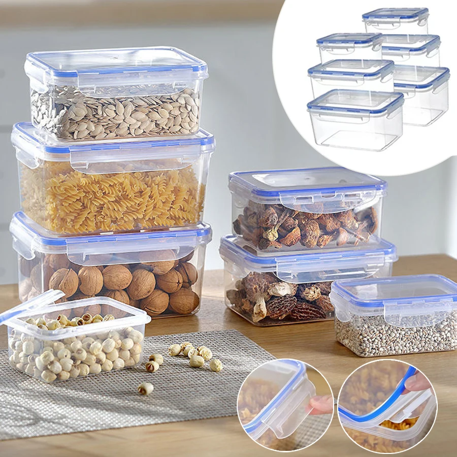 

Food Storage Containers Outdoors Camping Plastic Fruit Box Refrigerator Specific Leak Proof Seal Home Freshness Preservation Box