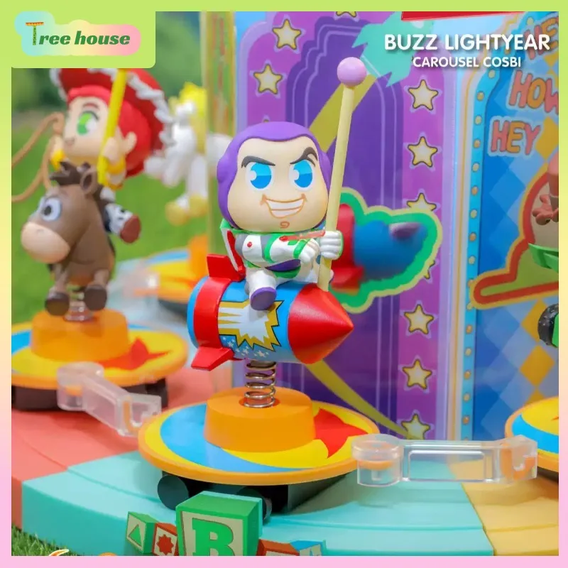 

Authentic Hot Toys Toy Story Rotating Carousel COSBI Blind Box Mini Figurine Collection Gift Blind Box Figure