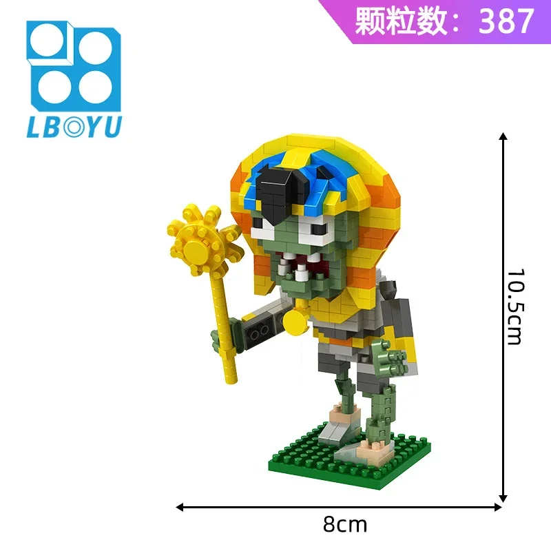 Plants vs Zombies 2 Video Game Character building block Toys PVZ Plants Peashooter SunFlower Anime Kid Gift Setbuilding block