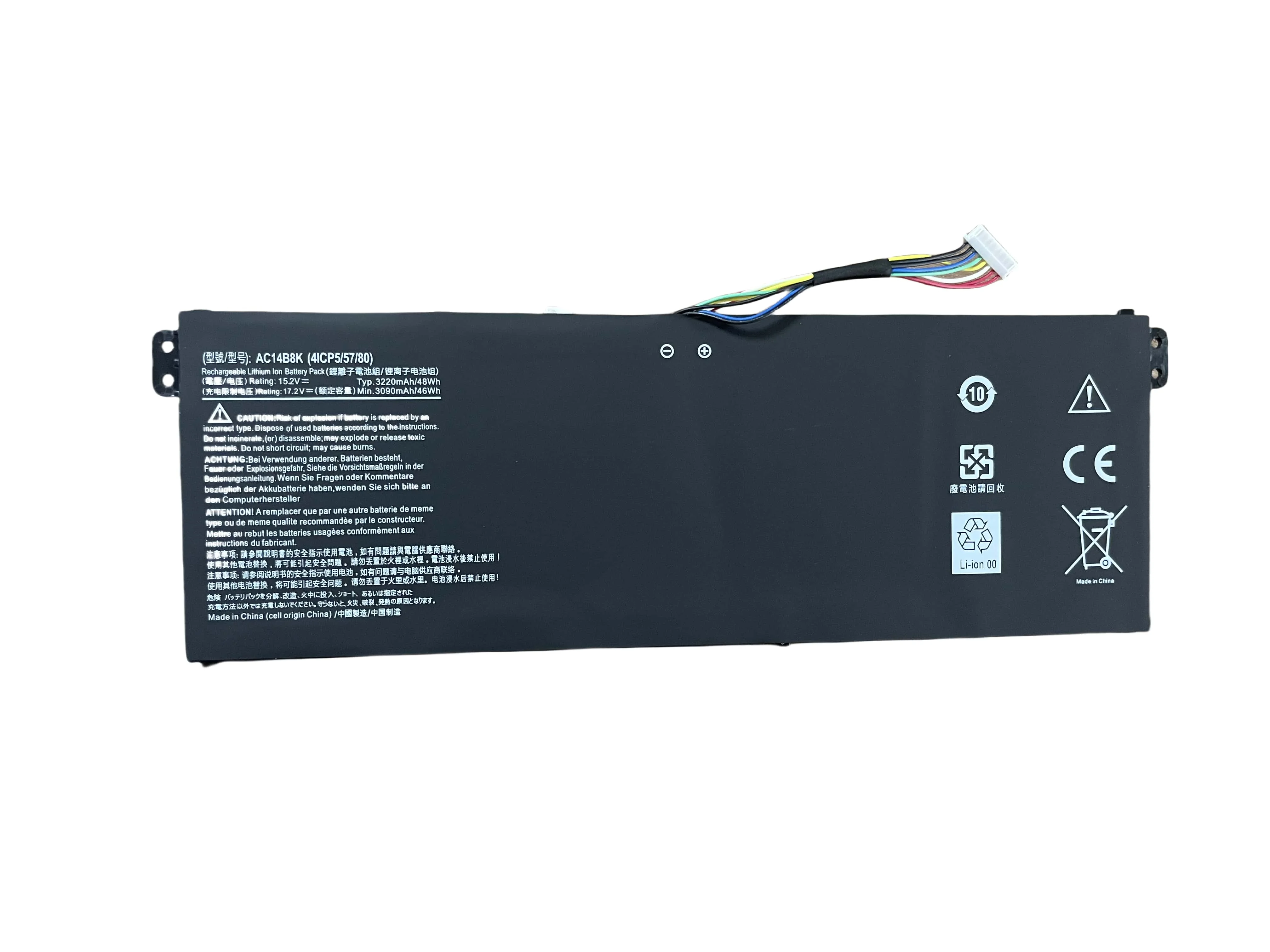 Nueva batería de ordenador portátil 14B8K para Acer Aspire ES1-511 E5-771G R13 R7-371T V3-371 V3-111 111P