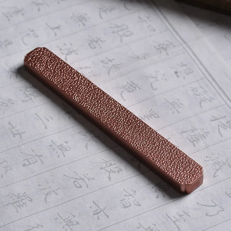 Red copper alloy paperweight chinese style mental Ornaments writing brush and painting Calligraphy paper weight stationery kits