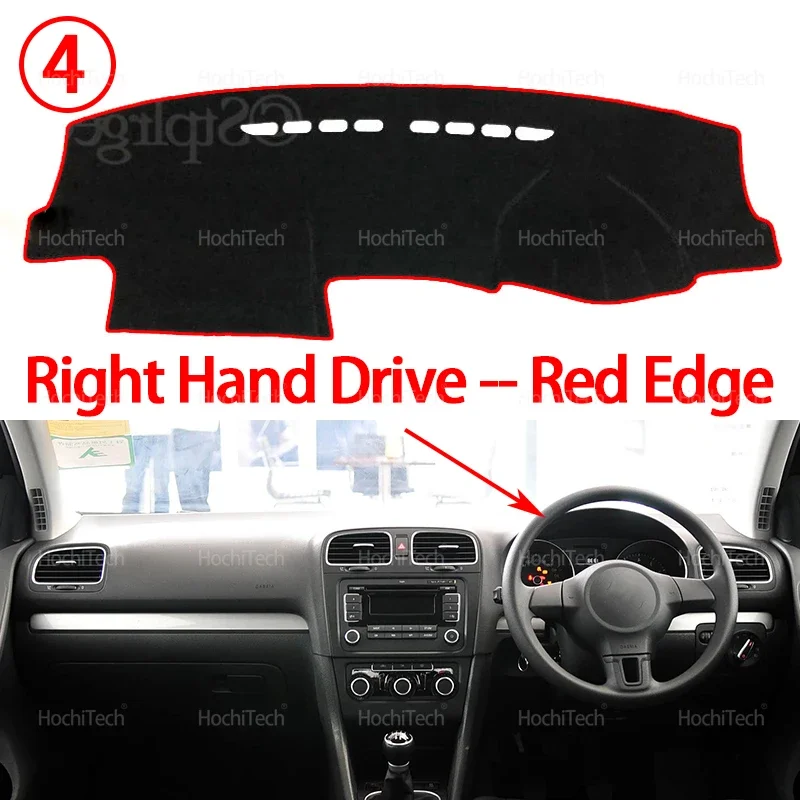 Für Volkswagen VW Golf 6 MK6 Jetta SportWagen Vento Variante 5K 2009 ~ 2013 Dash Abdeckungen Dashboard Abdeckung Dash Board Matte Teppich Pad – Detail 11