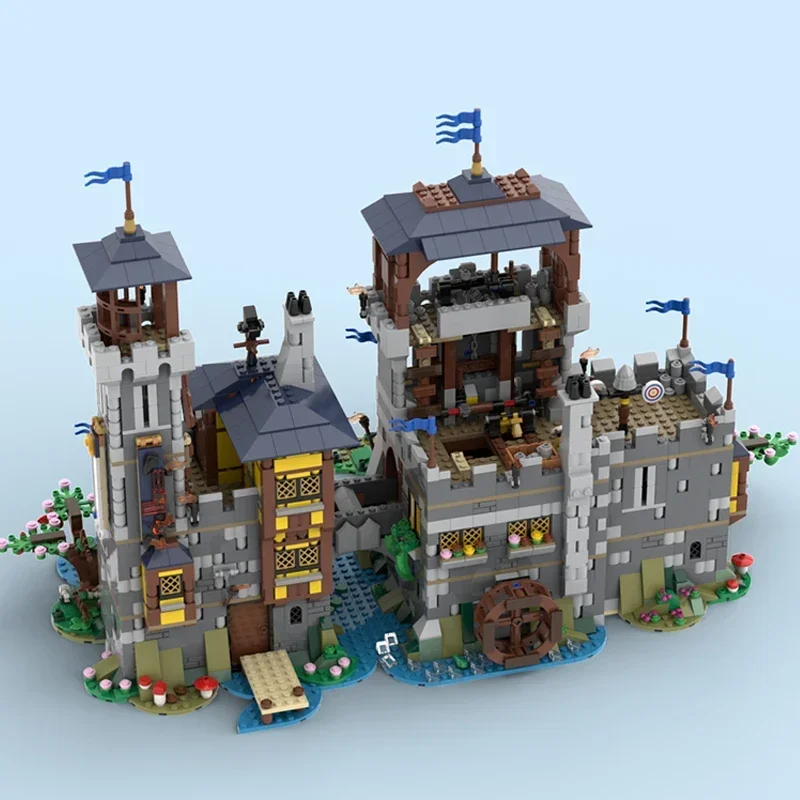 Moc Mattoni da costruzione Fortezza Modello Black Falcon Il castello del Signore Tecnologia Blocchi modulari Giocattoli regalo per bambini Set fai da te Assemblaggio