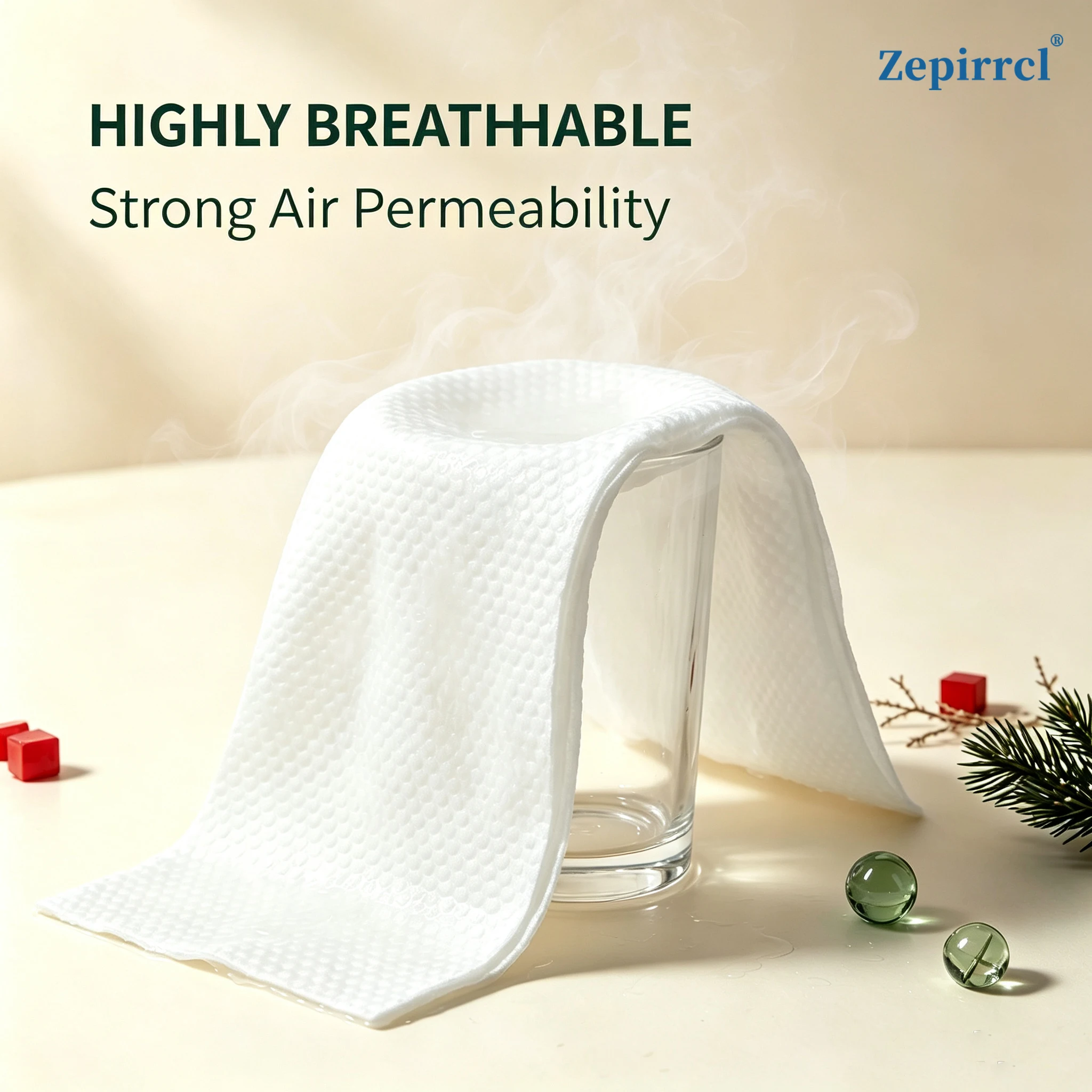 6-Pack, Disposable Face Towels, Cleansing Towels, Facial Cleaning Cloths, Thick and Soft, Christmas Gifts, Gifts for Family and Friends, Portable and Suitable for Travel and Daily Skin Care 26× 30cm ，40 Tablets Per Box