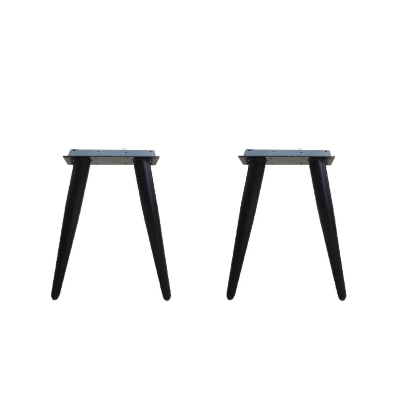 Retro Wrought Iron Table Stool Leg Bracket, Four-feet & Tripod Support Legs for Coffee Table, Bench and Chair