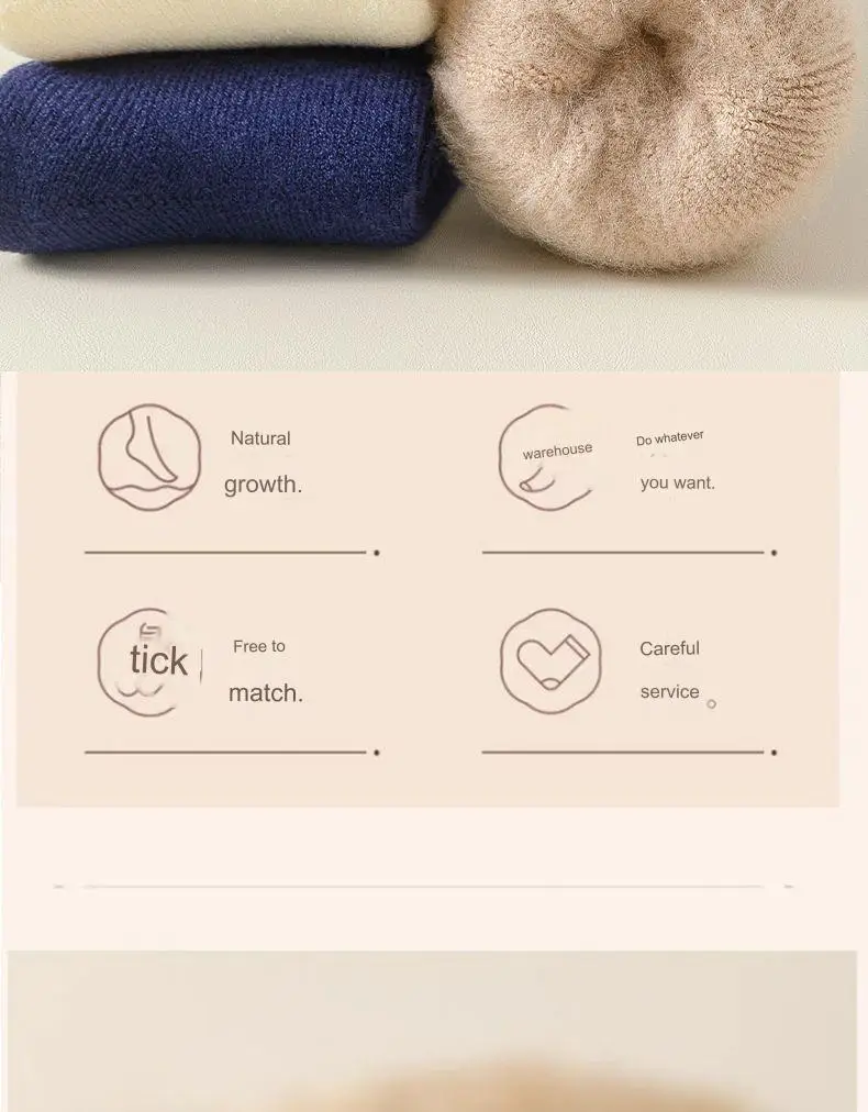 Winter männer Verdickte Warme Socken Plus Große Größe Hohe Qualität Kaschmir Socken Harajuku Retro Casual Terry Schnee Socken – Detail 8