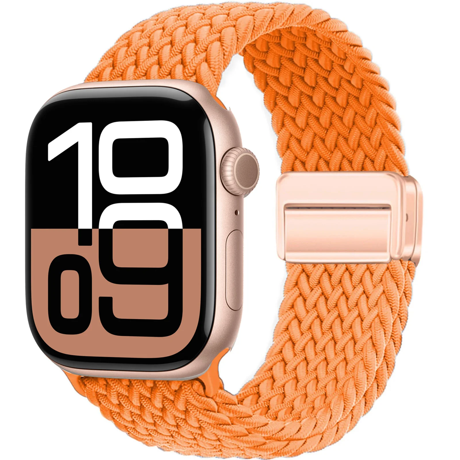 Gevlochten band voor Apple Watch-band 44 mm 40 mm 45 mm 46 mm 49 mm 41 mm 38 Magnetische nylon armband iWatch-serie se 7 6 8 9 10 Ultra 2