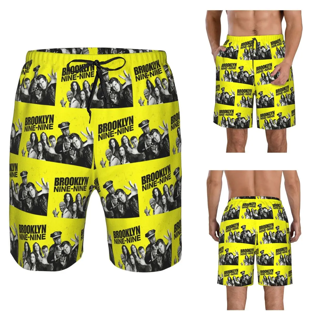 Brooklyn Nine-Nine Trunks Beach Board Shorts Casual Quick Dry Swimming Summer Men Pants