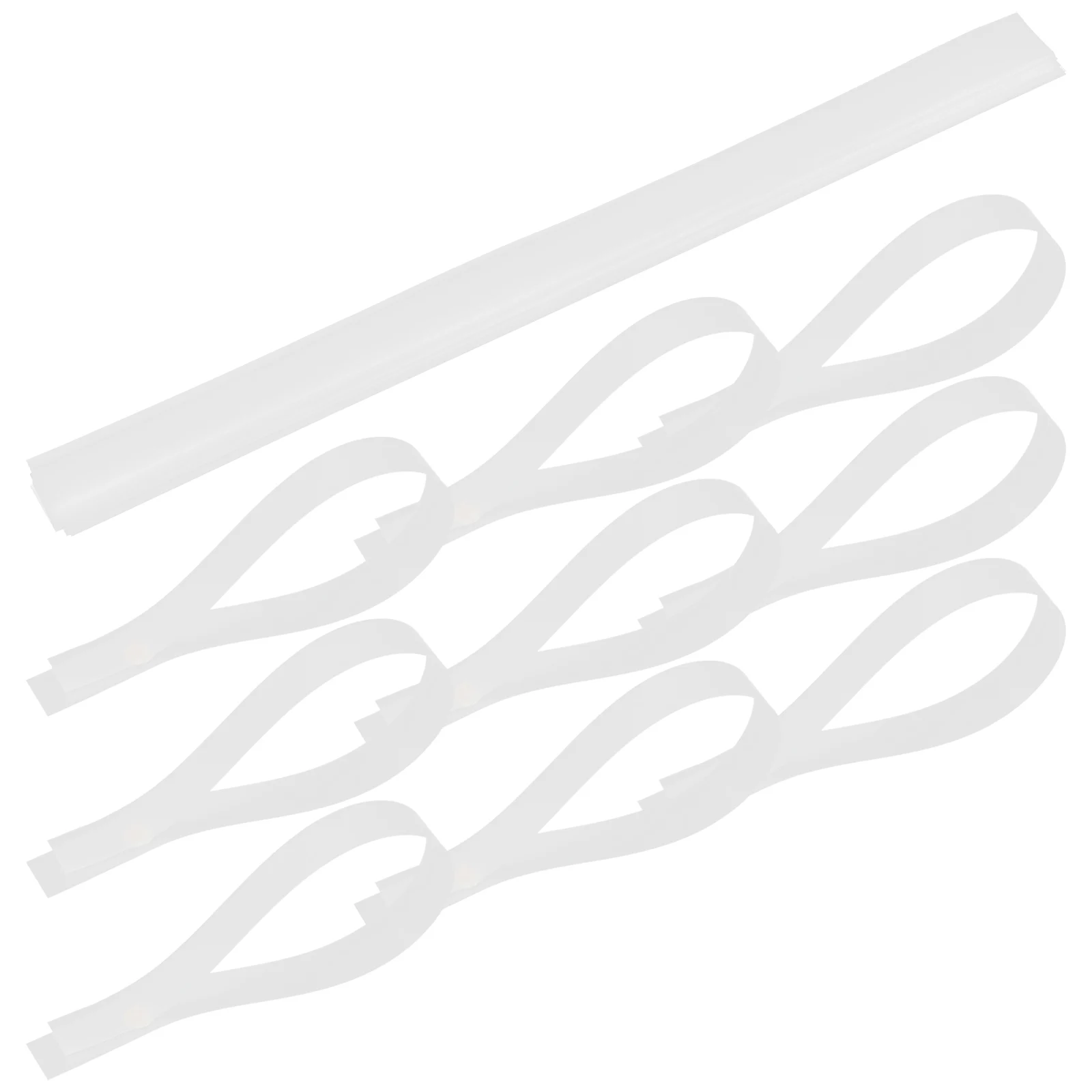 

20pcs Snare Wire Straps Durable Drum Accessories for Snare Drum Wire Mounting System with White Color Easy Installation PET