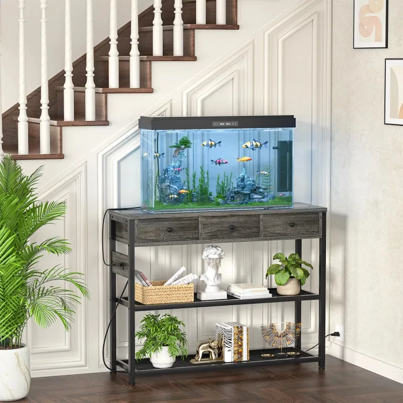 aquarium accessories Multi-Use Aquarium Stand Coffee Bar Table Versatile Living Room Furniture Storage for Hotels Villas Bedroom