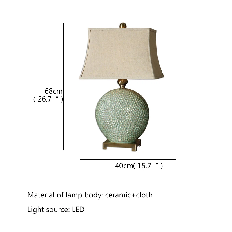 DEBBY Nordic ceramiczna lampa stołowa Design nowoczesny prosty twórcze światło luksusowy oświetlenie biurkowe do sypialni nocnej w domu