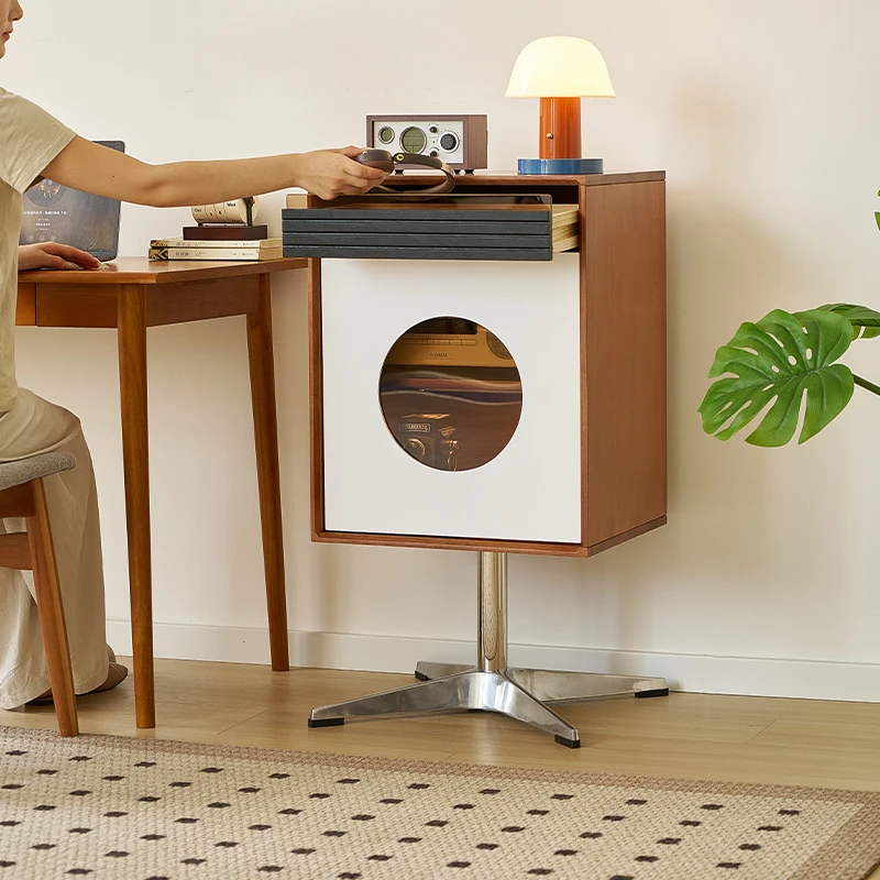 Lock Designer Walnut Bedside Table Bookshelf Items Tight Cute Metal Bedside Table Wide Vasagle Meuble Chambre Modular Furniture
