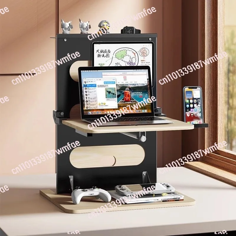 Notebook desktop heightening rack Standing lifting bracket Display workbench Shelf workstation table