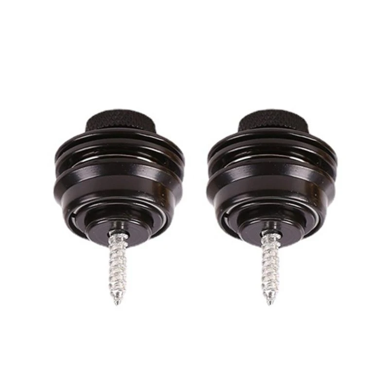 Q39E 2Pcs Metal Guitar Strap Locks Guitar Strap Buttons Guitar Strap Buttons End Pins