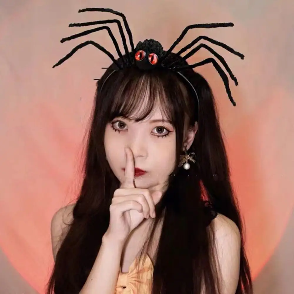 

Плюшевый паук, повязка на голову на Хэллоуин, длинные ножки, обруч для волос, маскарадная вечеринка, головной убор, украшения для Хэллоуина