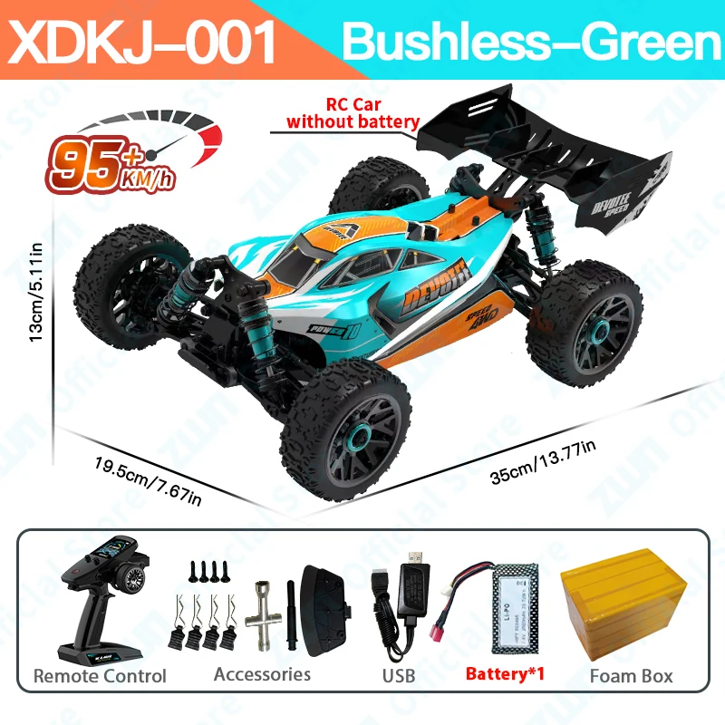 Professionele 95 KM/H 4WD RC Cars 3S Racewagen 1/14 Borstelloze Hoge Snelheid Concurrerende Drift Afstandsbediening Speelgoed vs Wltoys 144010
