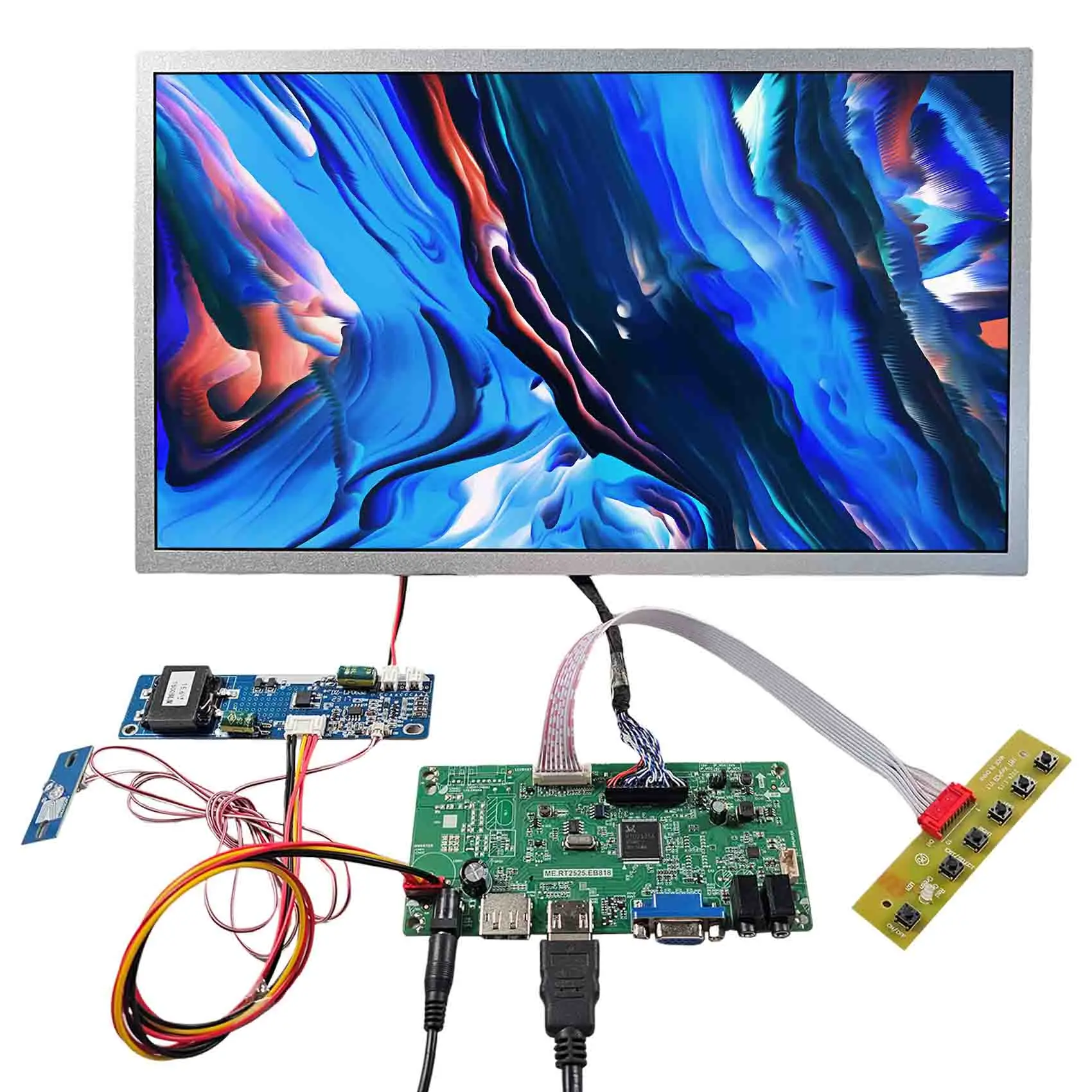 1500Nit Tft Outdoor Screen 1920X1080 15.6-Inch-Advertising-Screen Lcd Outdoor Lcd Display With Rt2525 Lcd Controller Board Lvds