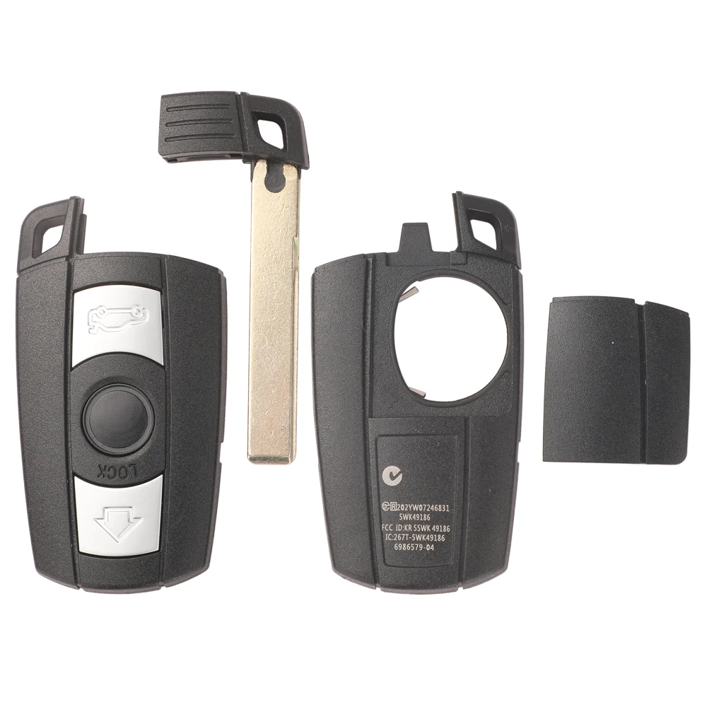 jingyuqin 315/868MHz Keyless-Go Remote Smart Key do BMW serii 3/5 CAS3 X5 X6 Z4 E70 Car ID46 Pcf7953 Comfort Access Hands Free