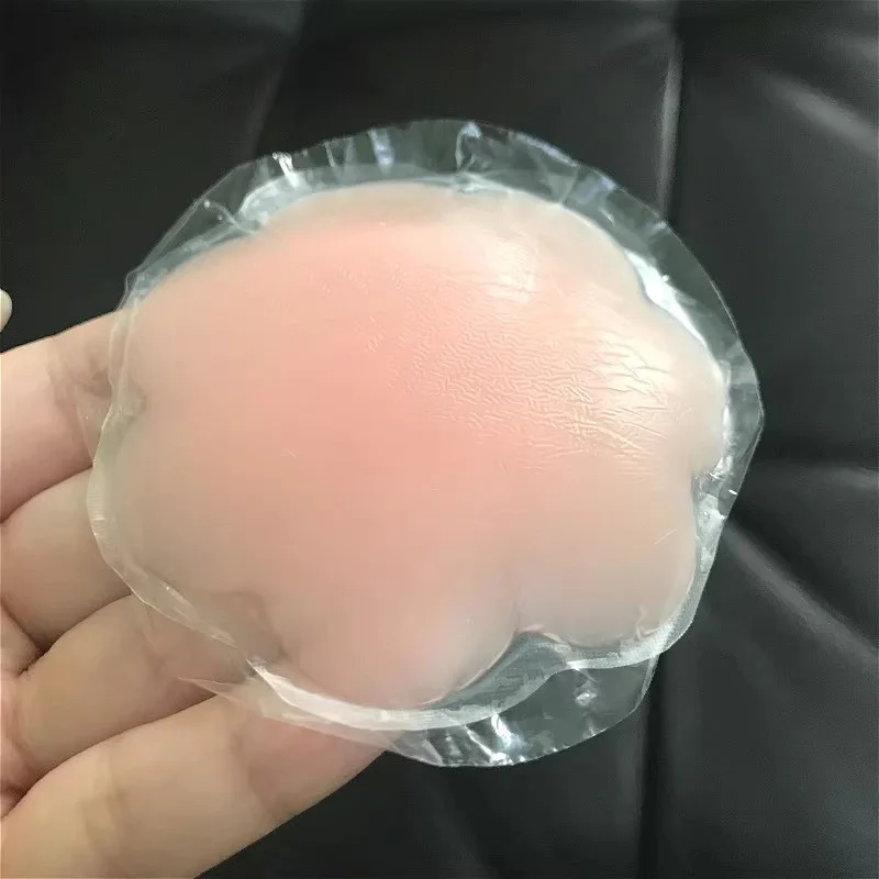 1-50 pares de pétalos de silicona invisibles reutilizables para mujer, cubrepezones autoadhesivos sin tirantes ni espalda, tipo sujetador.