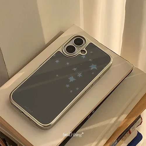 Korean Pentagram Element Simplicity Pattern Phone Case For Samsung Galaxy S23 S24 S25 S26PLUS ULTRA FE EDGE Y2K Drop Glue Cover view 3