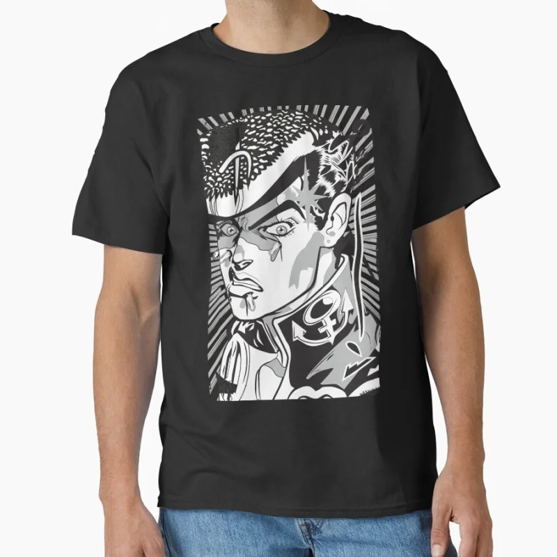 

jo higashikata 0812 JoJo's Bizarre Adventure Anime Gift t shirt Manga JJBA Cartoon printed Graphic Clothes Y2K clothing