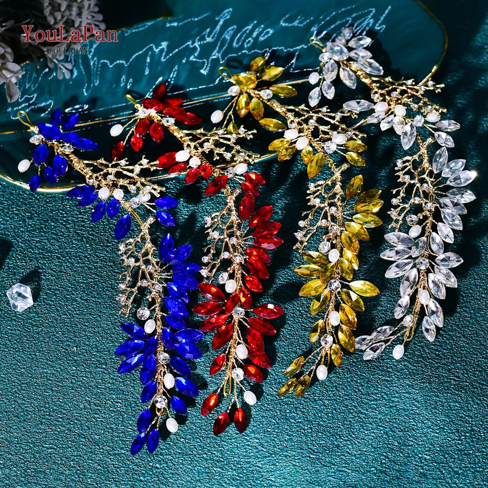 

TOPQUEEN Rhinestone Headband Wedding Bridal Headpiece Pearl Bride Hair Accessories Bridesmaid Hair Band Jewelry Hairwear HP876