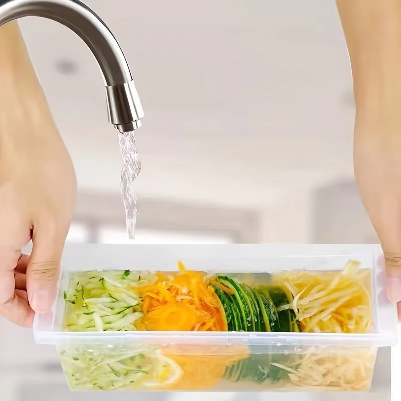 5in1 مبشرة الخضار وقطاعة مربعة دليل التقطيع التكعيب صريف تصميم مدمج متعدد الوظائف القطاعة المروحية أداة المطبخ