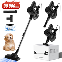 Authmic Corded Stick Vacuum Cleaner, 20000Pa Suction, 5m Cord, 4-in-1 Filtration, Perfect for Hard Floors & Carpets
