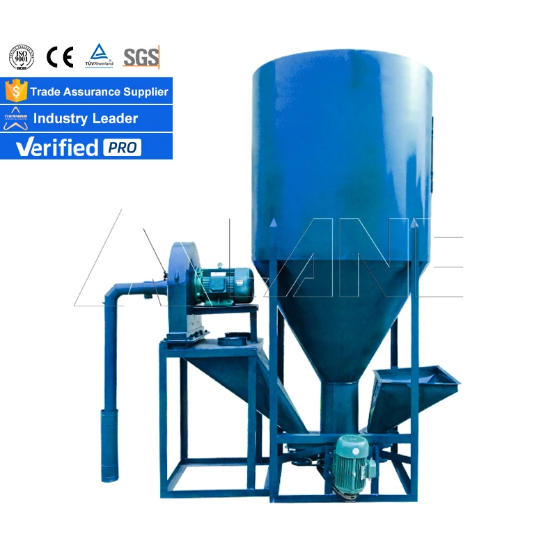 LANE Feed Mixing Pulverizer Double Feed Mouth Wood Crusher Grain Grinding Machine Mini Flour Mill Machine