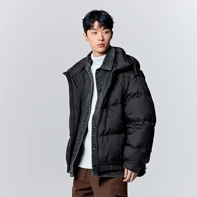 Semir Down Jacket Men 2023 Winter New Oversize Fashionable Two-Piece Top Comfortable Warm Jacket